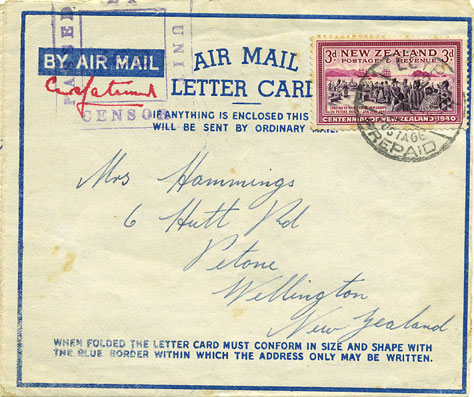 airmail letter card